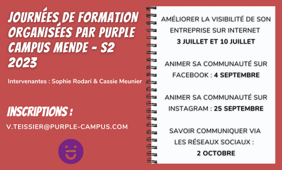 Formations réseaux sociaux organisées par Pruple Campus